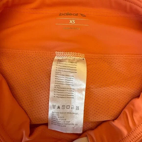 Women's XS Baleaf Pleated Athletic Skirt/Skort in Peach Pleated High Waist - Picture 6 of 8